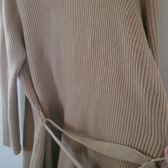 Women's Faux Fur Cardigan Fuzzy Trim Open Front Dual Pocket Sweater +Non Smoker+ - Picture 4 of 8